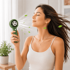 Portable Handheld Fan, USB Rechargeable Mini Fan with 3 Speed Settings, Compact Personal Cooling Fan for Home Office Travel Outdoor Use