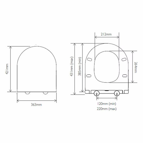 Tavistock Lindo Back to Wall Toilet with Pan and Seat
