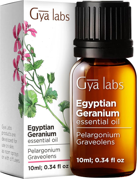 Gya Labs Rose Essential Oils for Skin - 100% Pure Natural Rose Oil for Face, Hair, Diffuser, Perfume & Candle Making Scent Aromatherapy (10Ml)