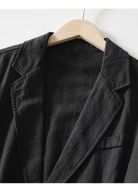 New Men'S - Single-Layer Suit Jacket, Soft, Comfortable, Stylish, Classic, Casual, And Suitable for Light Business Wear