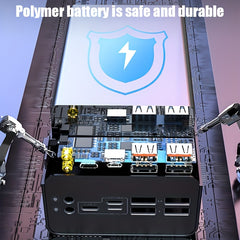 50000Mah Large Capacity Fast Charging Power Bank, LED Power Display, Type-C Bidirectional Fast Charging, Five Outputs, Two Inputs, Suitable for Charging for Iphone/ for Samsung/Android Electronic Devices, Outdoor Portable Emergency Power Backup Battery Pa