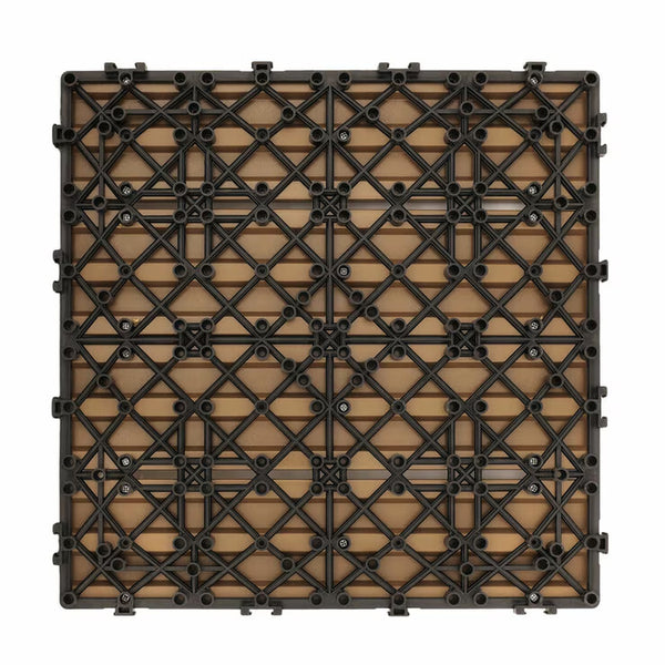 Golden Select Light Brown WPC Deck Tiles - 0.72M² per Pack