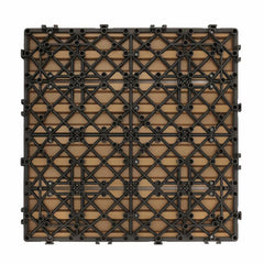 Golden Select Light Brown WPC Deck Tiles - 0.72M² per Pack