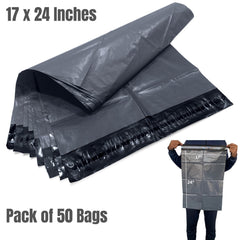 50 Pcs of Large Grey Parcel Bags 17