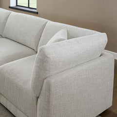 Aiden & Ivy Dayna Grey Fabric 8 Piece Modular Sofa