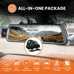 Road Angel Halo View 3 4K Mirror & Rear Dash Cam