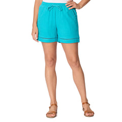 Briggs Ladies Linen Short in Green