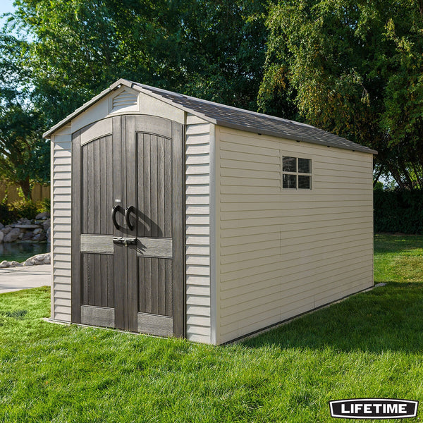 Lifetime 7ft x 12ft (2.1 x 3.6m) Storage Shed - Model 60282