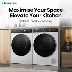 Hisense Kitchenfit 5I Series DH5I904BWBC, 9Kg Heat Pump Dryer, A+++ Rated in White