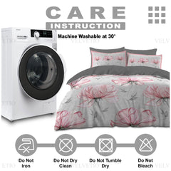 VELVETIO Haven Reversible Microfiber Duvet Cover Set Durable, Easy Care Bedding with Button Closure and Matching Pillowcases