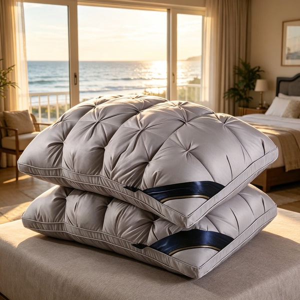 2pcs Cool and Breathable Tofu Pillow - Relax the Neck Support, Enjoy a Comfortable Sleep at Home, in the Bedroom or in the Hotel - Perfect Holiday Gift