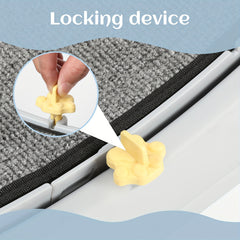 Cat Exercise Wheel, 79 Cm Cat Treadmill for Indoor Cats, Running Wheel with Carpeted Runway, Easy to Install & Fitness & Health, Suitable for Most Cats, Plastic Wheel