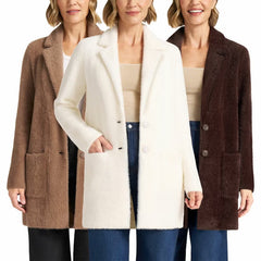 Matty M Women'S Plush Coatigan