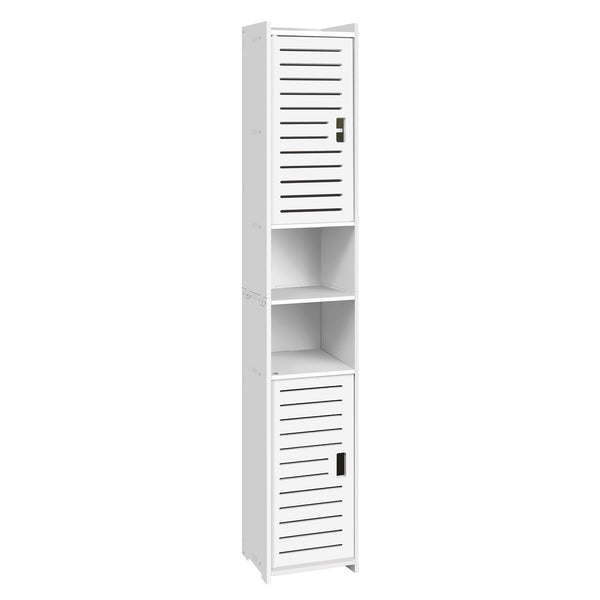 Bathroom Cabinet Bathroom Storage Units Floor Standing Display Cabinet, Free-standing Floor Cabinets,Home Storage Furniture Organizer Cupboard Unit for Kitchen,Hallway,Bedroom,20L×20W×116H CM