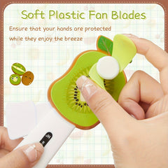 5pcs Mini Manual Fruit Design Fan Cute Handheld Cooler Fruit Series Hand-Cranked Small Fans Portable Summer Essential with Random Colors, Party Supplies, Summer Party Gifts, Can Be Given to Guests As Gifts, No Battery Needed