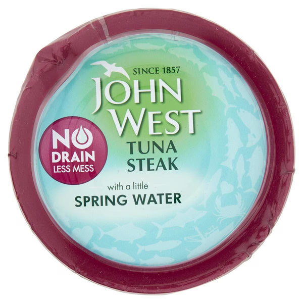 John West No Drain Tuna Steak in Spring Water, 5 X 110G