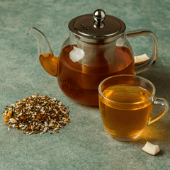 Tropical Rooibos Tea – Loose Leaf Herbal Infusion – Premium 200G Pack (80–100 Cups) – Exotic Fruits, Coconut & Vanilla – Caffeine-Free