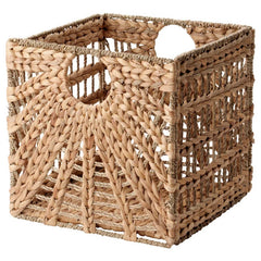 Basket, Natural Hyacinth/Seagrass | 81.28x83.82x81.28 cm, Modern Rattan Style
