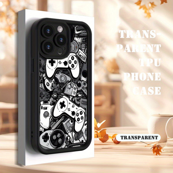 A Trendy Mobile Phone Case Featuring a Creative Game Console Design, Suitable for Both Men And Women. It Has a Matte Finish And a Comfortable Grip, Compatible with Various iPhone Models Including 16, 15, 14, 13, 12, 11, And SE. Perfect As a Gift for