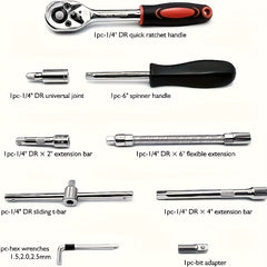 43pcs 1/4
