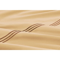 Embroided Baratta Stitch Duvet Cover Set with Matching Pillowcases - Ultra-soft Brushed Microfibre – Chic & Modern Design – Easy Care & Machine Washable