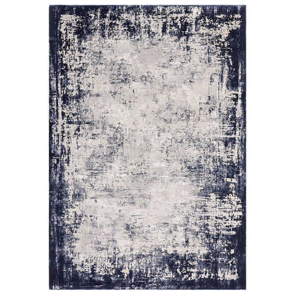 Kuza Border Navy Rug, 160 X 230 Cm