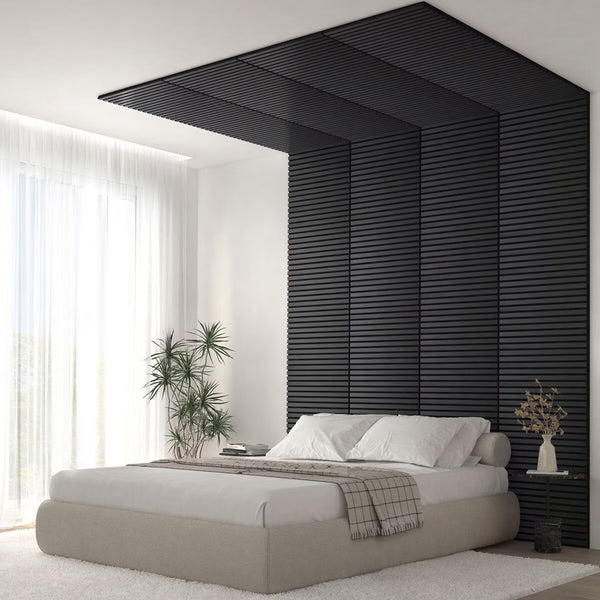 Artika Sonolok Acoustic Wall Panel Set in Black/ Black, 4 Pack