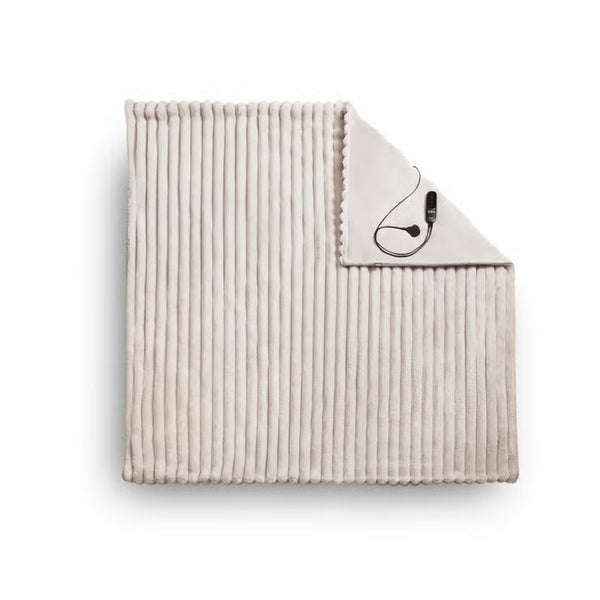 Duux Yentl Grey Heated Faux Fur Overblanket, 200 X 200 Cm