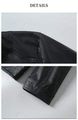 Men'S Biker Jacket for Fall Winter