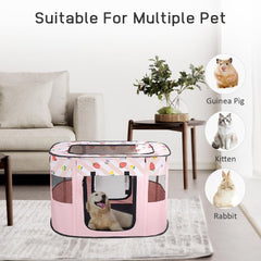Foldable Pet Playpen, Portable Dog Cat Playpen, Soft Portable Dog Crate, Outdoor/Indoor Exercise Kennel, Dog Cage for Pets