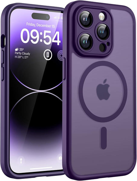 TOCOL Magnetic for Iphone 17 Pro Max Case 6.9-Inch, Compatible with Magsafe, Full Camera Protection, Built-In Magnetic Ring, Drop Protection Shockproof Translucent Matte Phone Cover