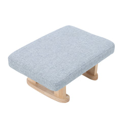Small Linen Padded Stool Sofa Side Footstool Footrest Hallway Shoe Stool Living Room Bedroom Stool Seat