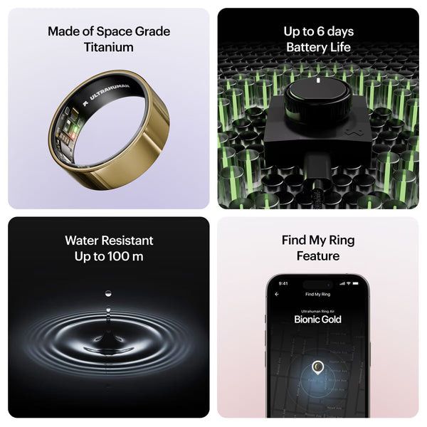 Ultrahuman Ring AIR Bionic Gold