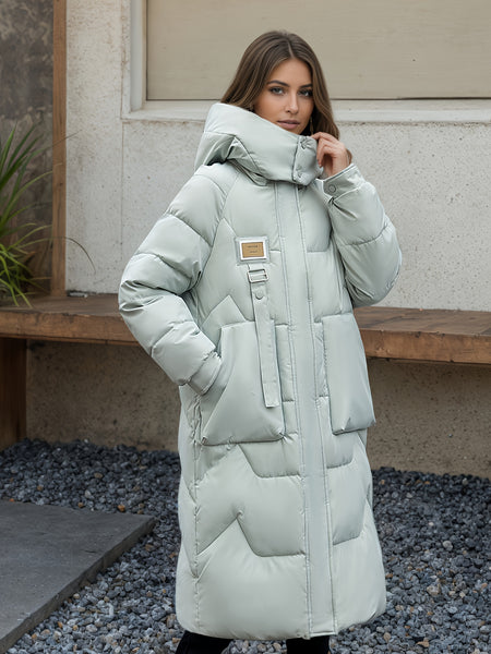 Women's Padded Coat, Long Style Outerwear, Fashionable New Winter Arrival, Warm Casual Thickened Padded Jacket