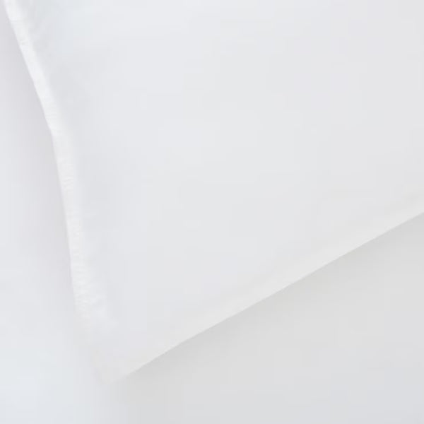 Panda Bamboo & French Linen White Duvet Cover Set in 3 Sizes