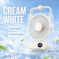 2026 Upgraded USB Desktop Fan with Smart Digital Display And Ultra-Quiet Airflow for Office, Home, Study, And Gift Choice