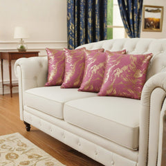Set of 4 Marble Style Cushions Filled, Soft Decorative Pillows for Sofa, Couch, Bed & Living Room, Modern Gold Marble Pattern Accent for Home Décor