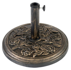 Garden Parasol Base Cast Iron Round Umbrella Stand Patio Outdoor Heavy 9.5kg New