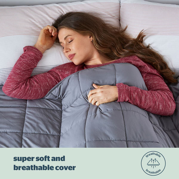 Silentnight Wellbeing Adult Weighted Blanket, 6.8Kg
