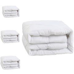 Tog 15 Bedding Grid Quilted Duvet- Ultra-Sof, Warm And Fluffy (White, All Size, Single 135x200cm/ Double 200x200cm/ King 230x220cm/ Supe King 260x220cm)