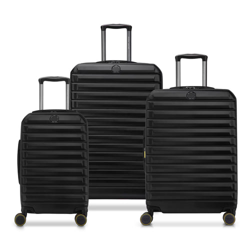 Delsey Helium Edge 2.0 3-Piece Hardside Set in Black