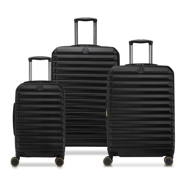 Delsey Helium Edge 2.0 3-Piece Hardside Set in Black
