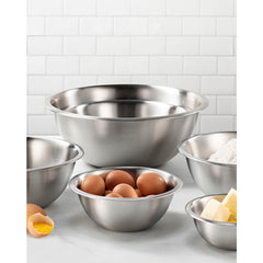 Stainless Steel Mixing Bowls Set for Kitchen, Dishwasher Safe Nesting Bowls for Cooking, Baking, Meal Prepping-6pcs set