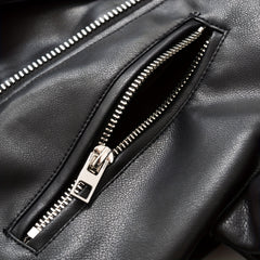 2025 Short Faux Leather Jacket Spring And Autumn American Retro Temperament Motorcycle Jacket Top Coat Women'S Clothing