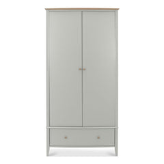 Bentley Designs Whitby Scandi Oak & Grey Double Wardrobe