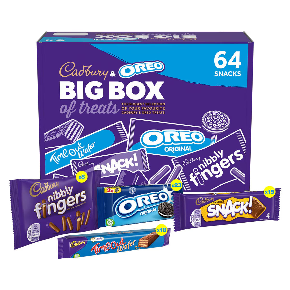 Cadbury & Oreo Big Box of Treats, 64 Snacks