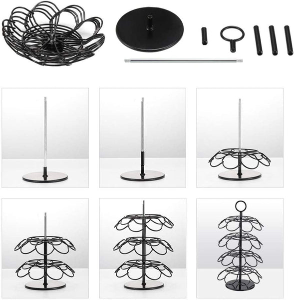 SHURFFY Coffee Pod Carousel Holder Organizer Compatible with 36 Cup Pods