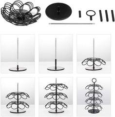 SHURFFY Coffee Pod Carousel Holder Organizer Compatible with 36 Cup Pods