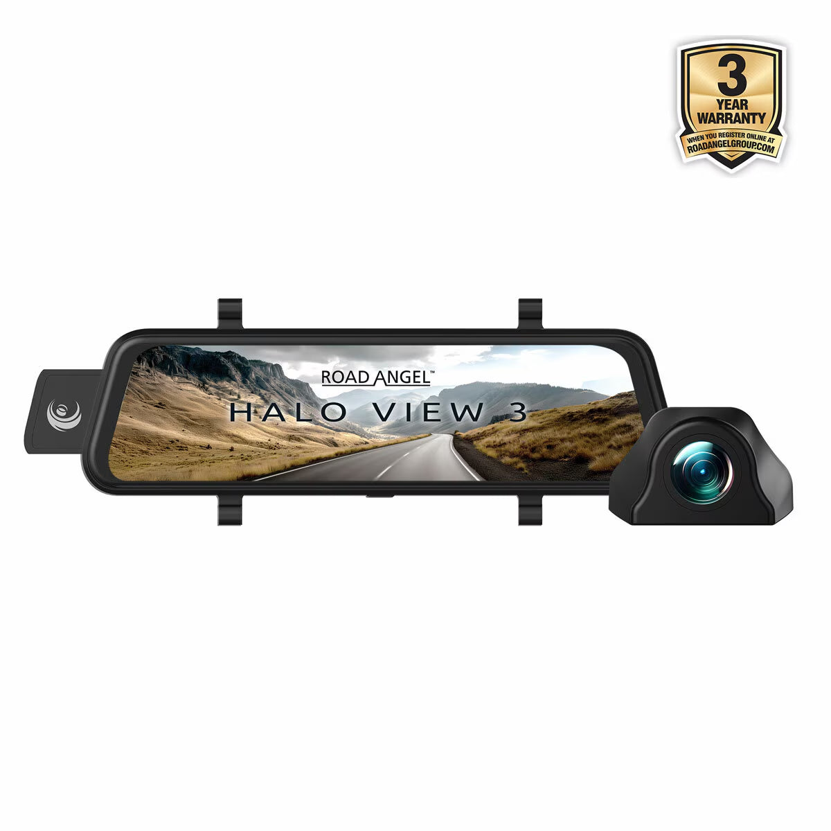 Road Angel Halo View 3 4K Mirror & Rear Dash Cam