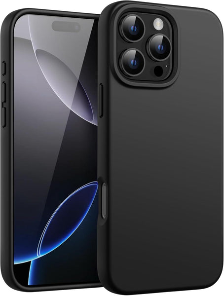 Case For iPhone 16 Pro Max Plus 15 Pro Max Plus 16e (2025) 14 Pro Max Plus 13 Pro Max Mini 12 Pro Max Mini 11 Pro Max Black Shockproof Phone Cover